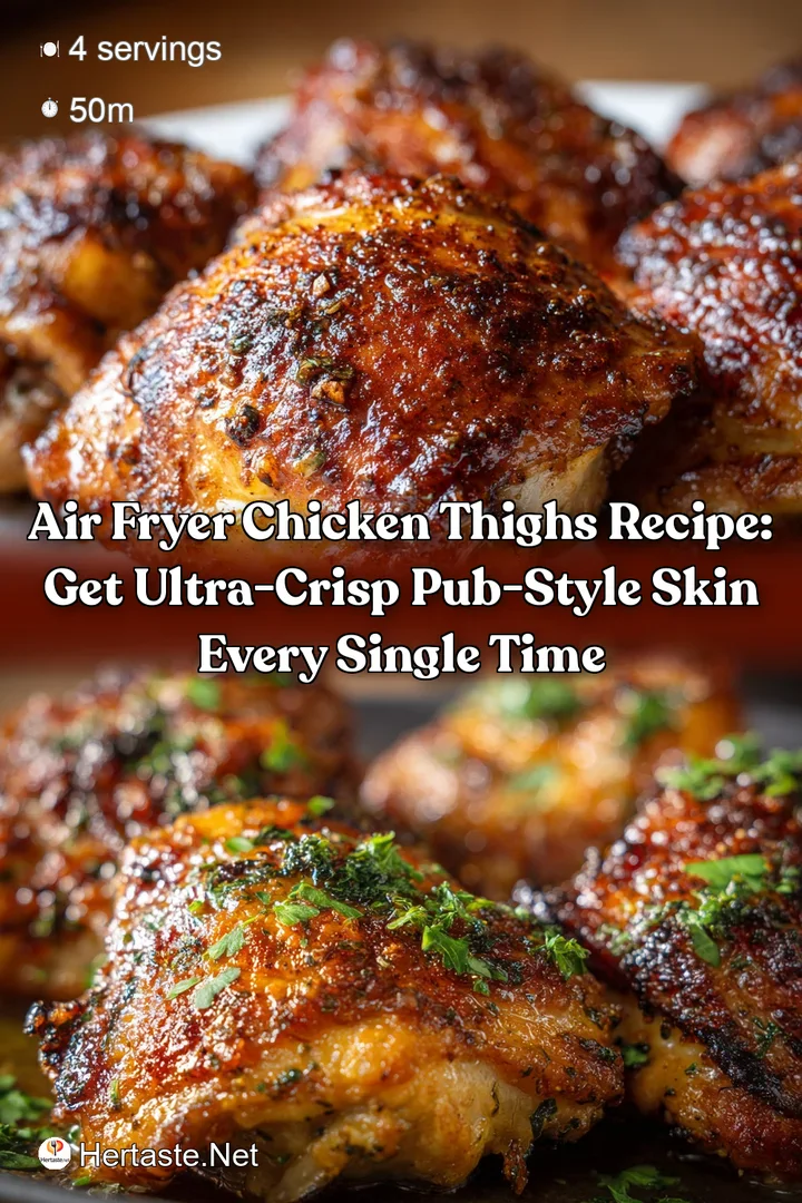 Air Fryer Chicken Thighs Recipe: Get Ultra-Crisp Pub-Style Skin Every Single Time