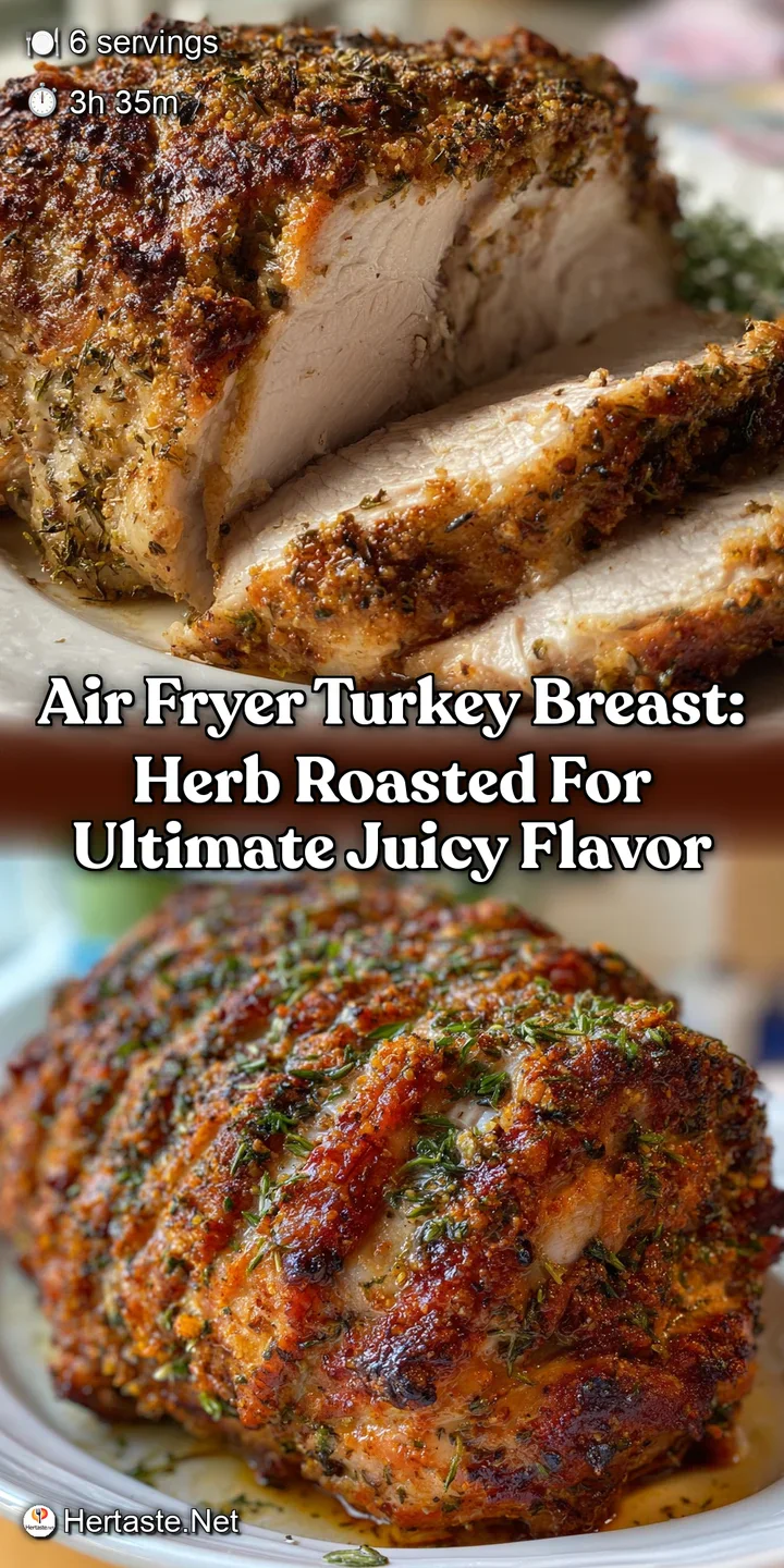 Air Fryer Turkey Breast: Herb Roasted for Ultimate Juicy Flavor