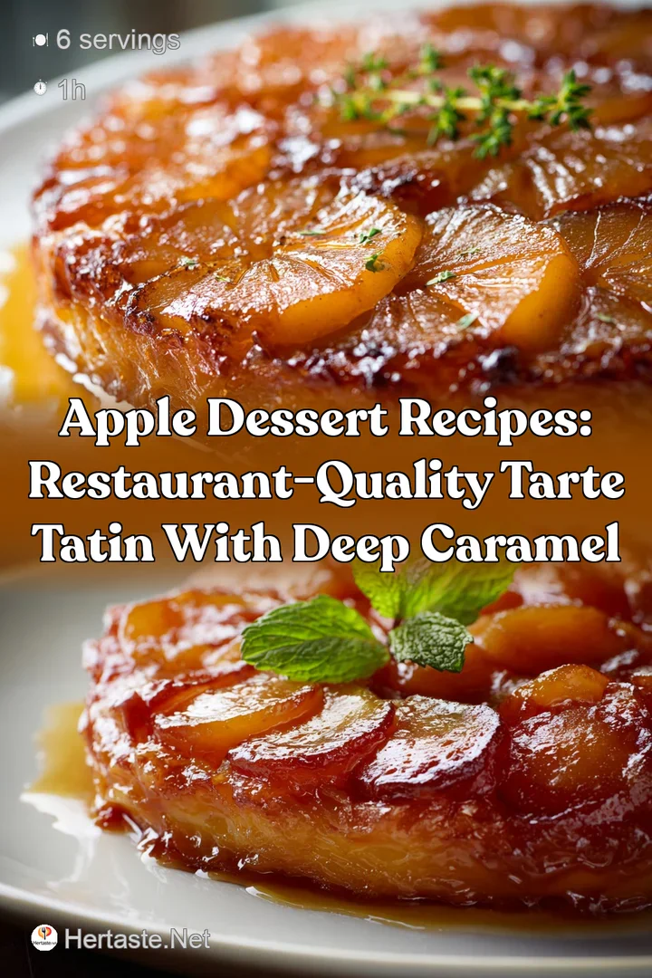Apple Dessert Recipes: Restaurant-Quality Tarte Tatin with Deep Caramel