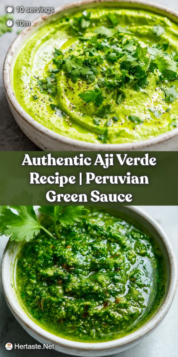 Close-up of vibrant, creamy Aji Verde sauce, showing its smooth texture and flecks of green herbs. Appetizing and fresh.