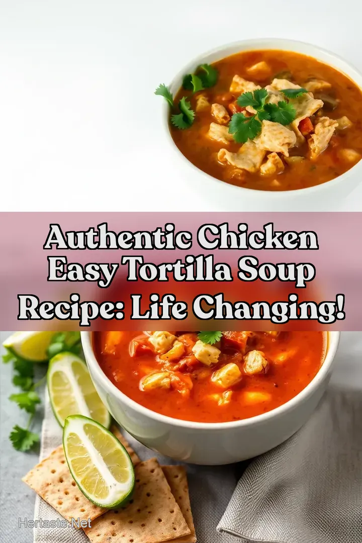 Authentic Chicken Easy Tortilla Soup Recipe: Life Changing!