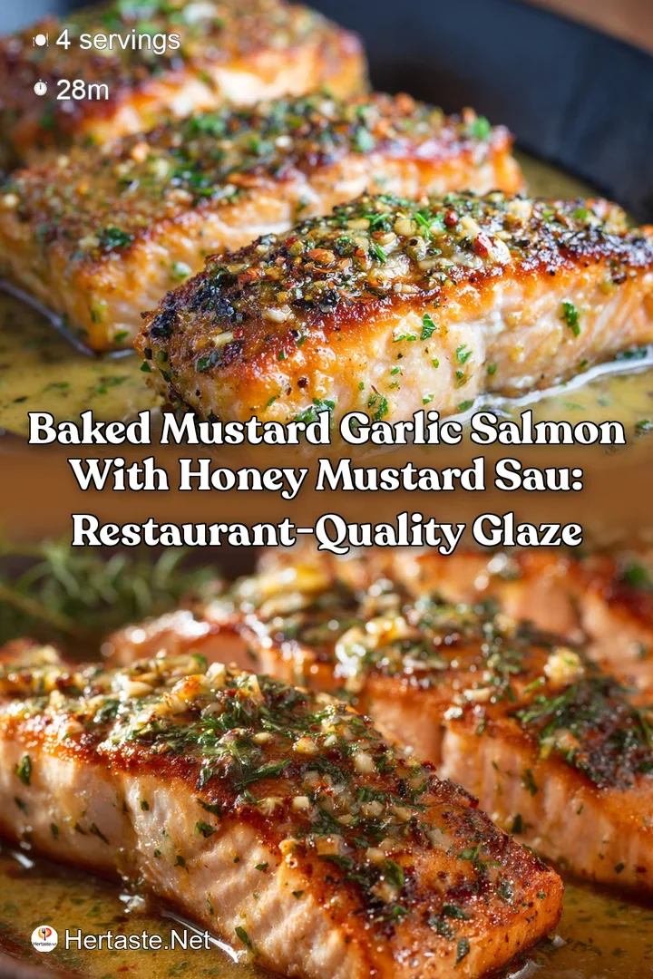 Baked Mustard Garlic Salmon with Honey Mustard Sau: Restaurant-Quality Glaze