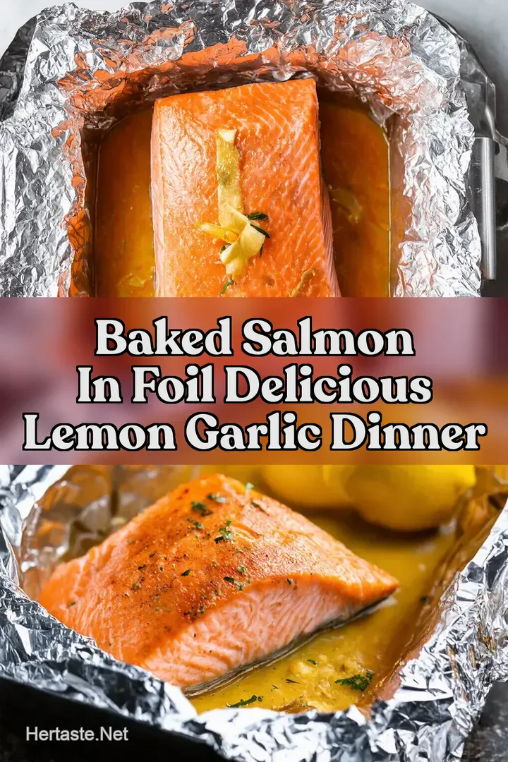 Baked Salmon In Foil Delicious Lemon Garlic Dinner