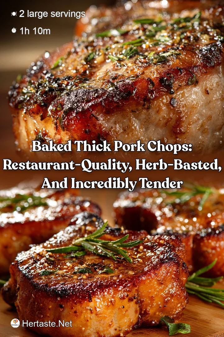 Baked Thick Pork Chops: Restaurant-Quality Herb-Basted and Incredibly Tender