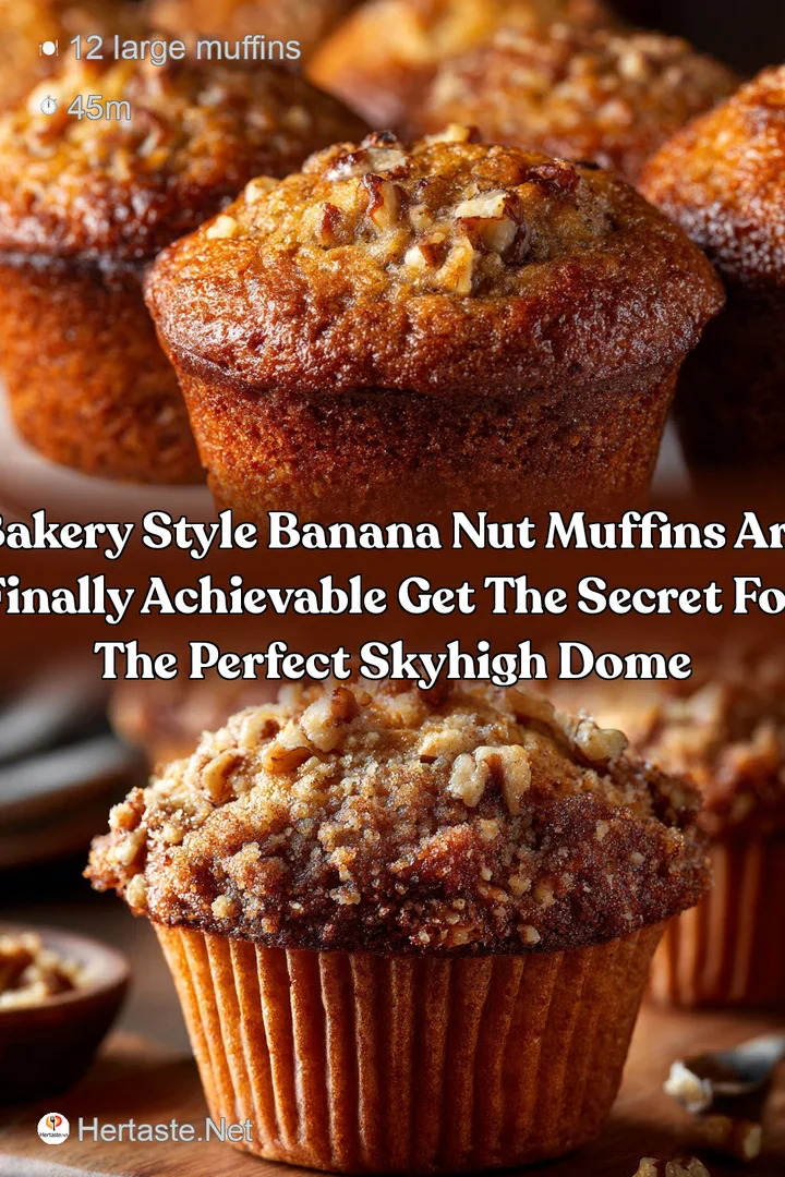 Bakery Style Banana Nut Muffins are finally achievable Get the secret for the perfect skyhigh dome