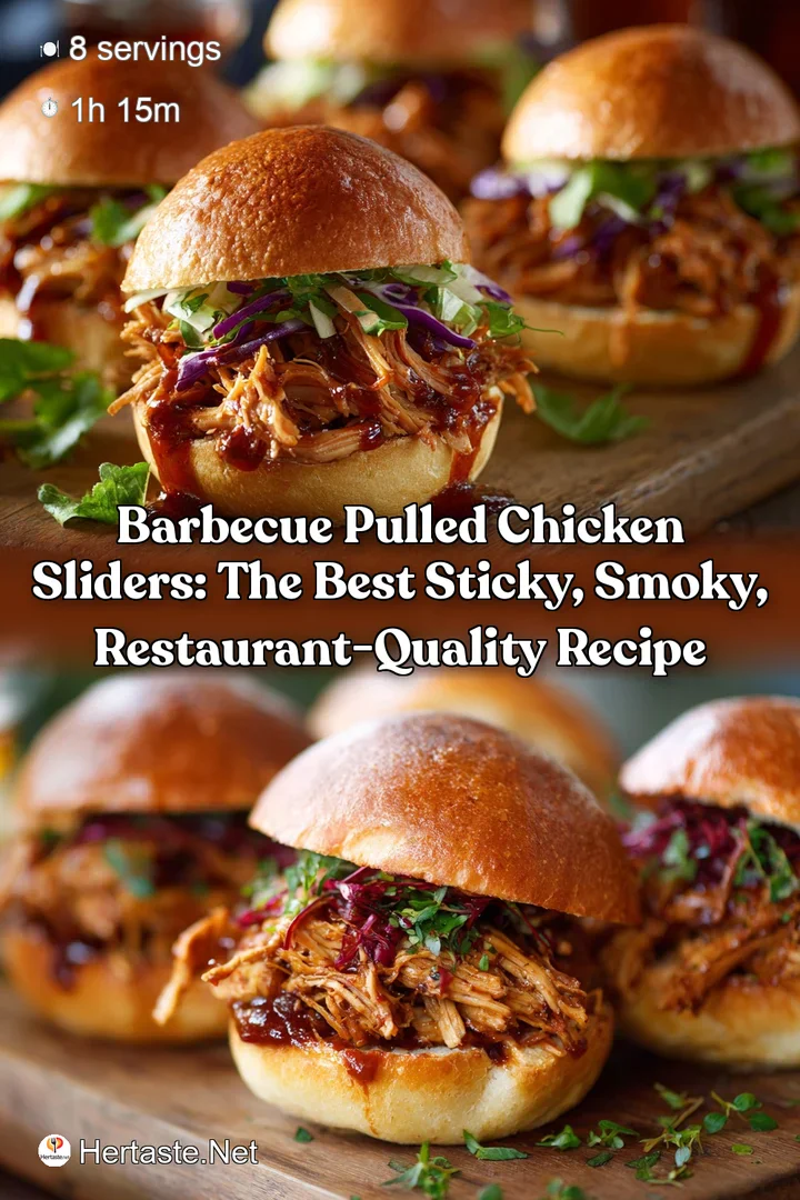 Barbecue Pulled Chicken Sliders: The Best Sticky Smoky Restaurant-Quality Recipe