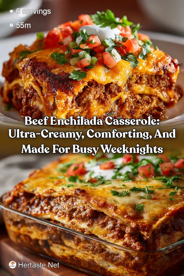Beef Enchilada Casserole: Ultra-Creamy Comforting and Made for Busy Weeknights
