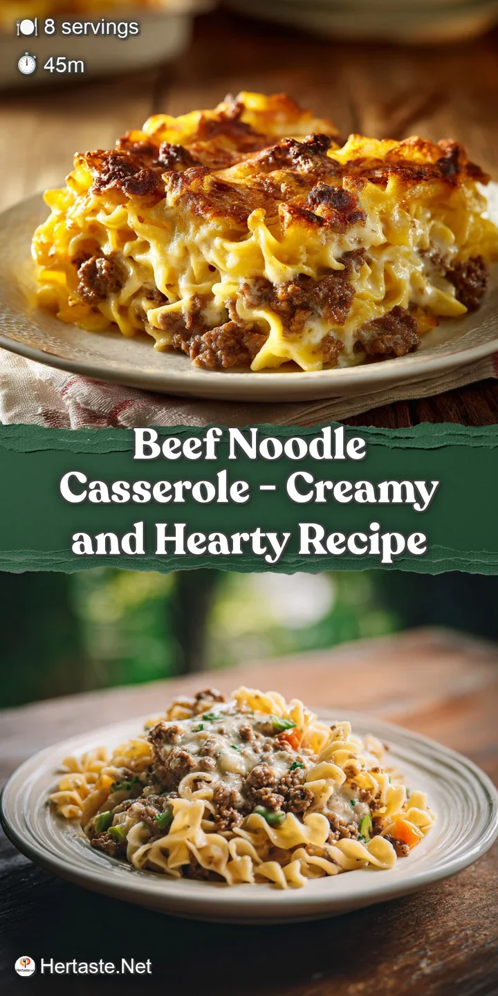 Close-up of cheesy beef noodle casserole: melted cheese pull, tender noodles, savory beef chunks. Steaming, bubbling, and ...