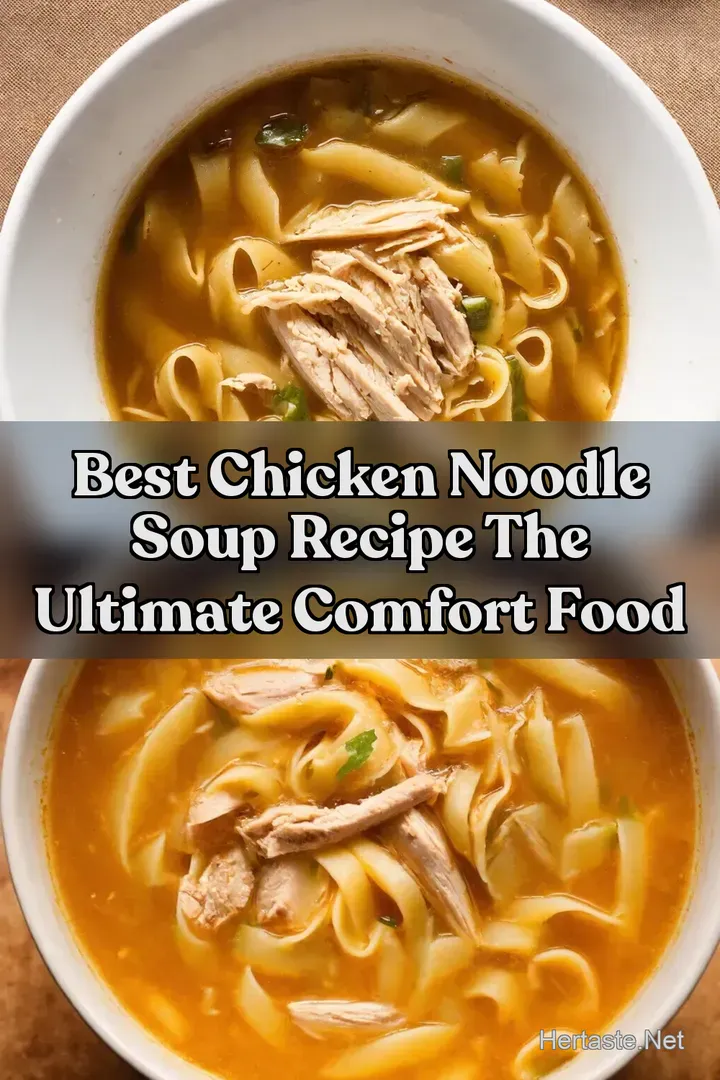 Best Chicken Noodle Soup Recipe The Ultimate Comfort Food
