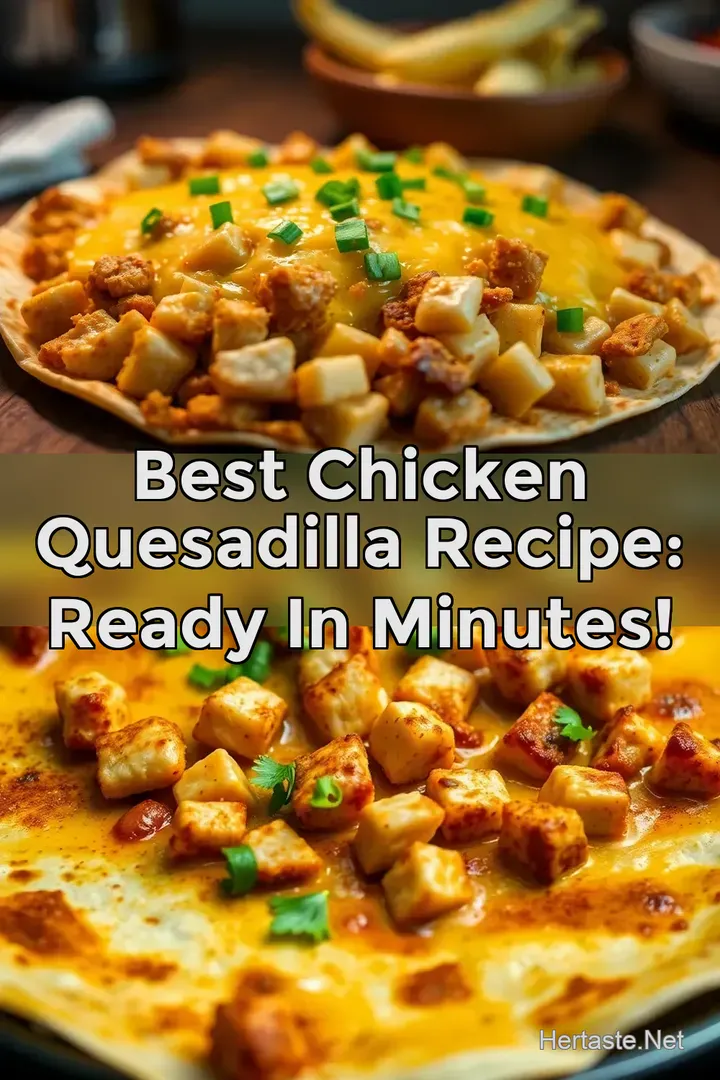 Best Chicken Quesadilla Recipe: Ready in Minutes!