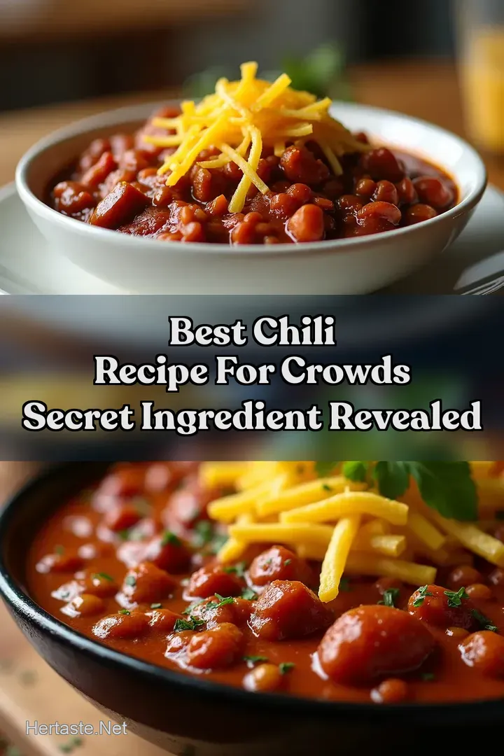 Best Chili Recipe for Crowds Secret Ingredient Revealed