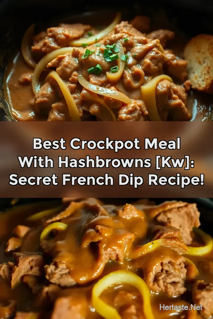 Best Crockpot Meal With Hashbrowns [kw]: Secret French Dip Recipe!