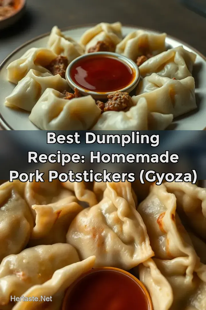 Best Dumpling Recipe: Homemade Pork Potstickers (Gyoza)