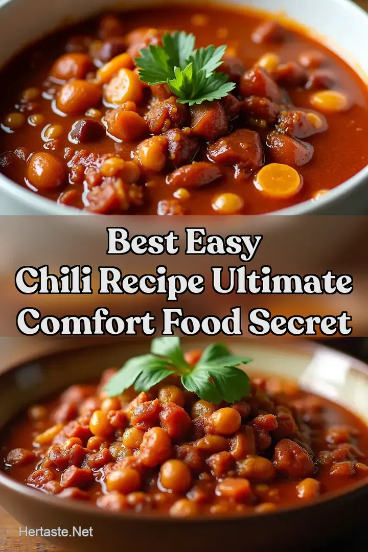 Best Easy Chili Recipe Ultimate Comfort Food Secret