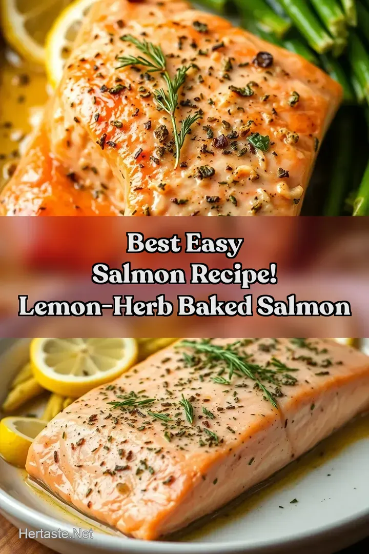 Best Easy Salmon Recipe! Lemon-Herb Baked Salmon : PIN FOR LATER Best Easy Salmon Recipe! Lemon-Herb Baked Salmon