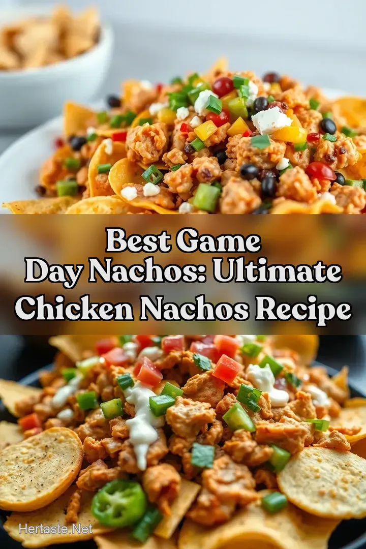 Best Game Day Nachos: Ultimate Chicken Nachos Recipe : PIN FOR LATER Best Game Day Nachos: Ultimate Chicken Nachos Recipe