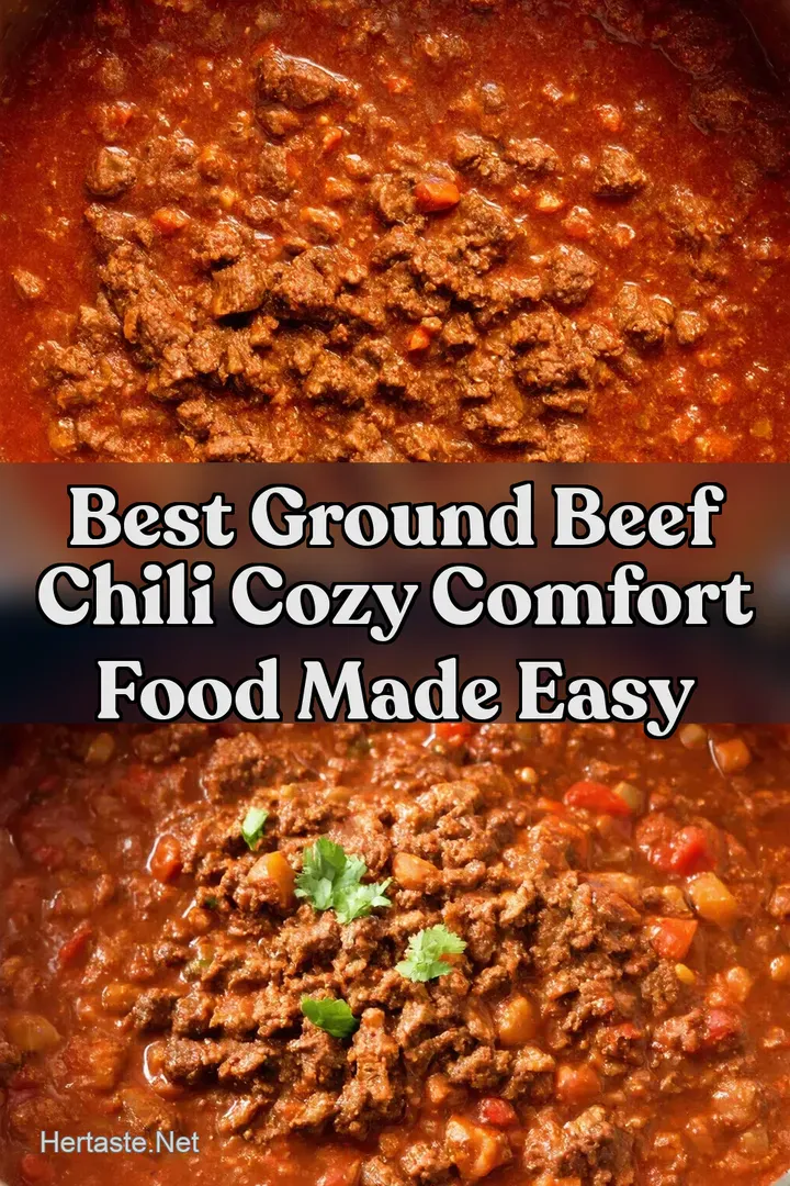 Best Ground Beef Chili Cozy Comfort Food Made Easy