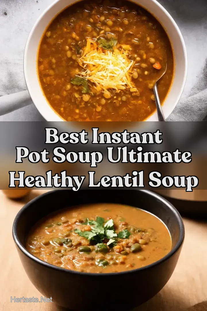 Best Instant Pot Soup Ultimate Healthy Lentil Soup