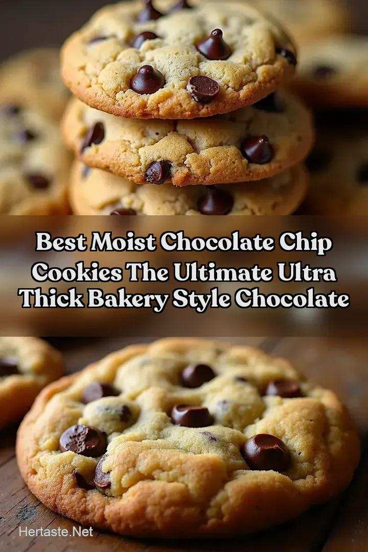Best Moist Chocolate Chip Cookies The Ultimate Ultra Thick Bakery Style Chocolate