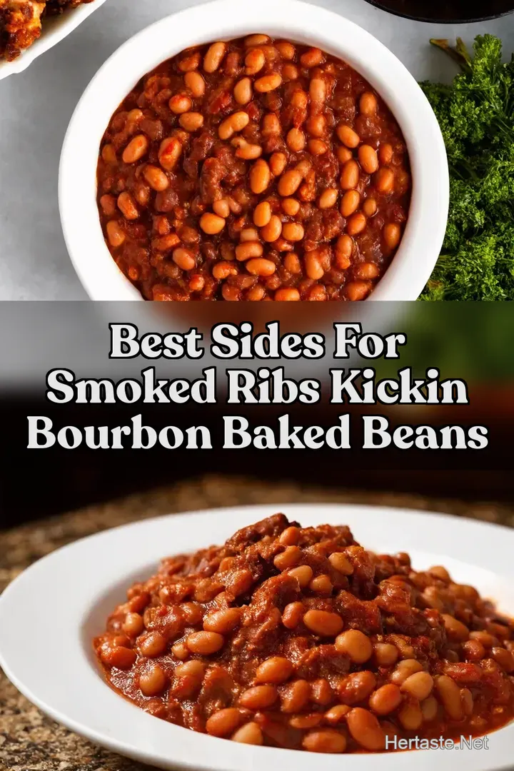 Best Sides For Smoked Ribs Kickin Bourbon Baked Beans : PIN FOR LATER Best Sides For Smoked Ribs Kickin Bourbon Baked Beans