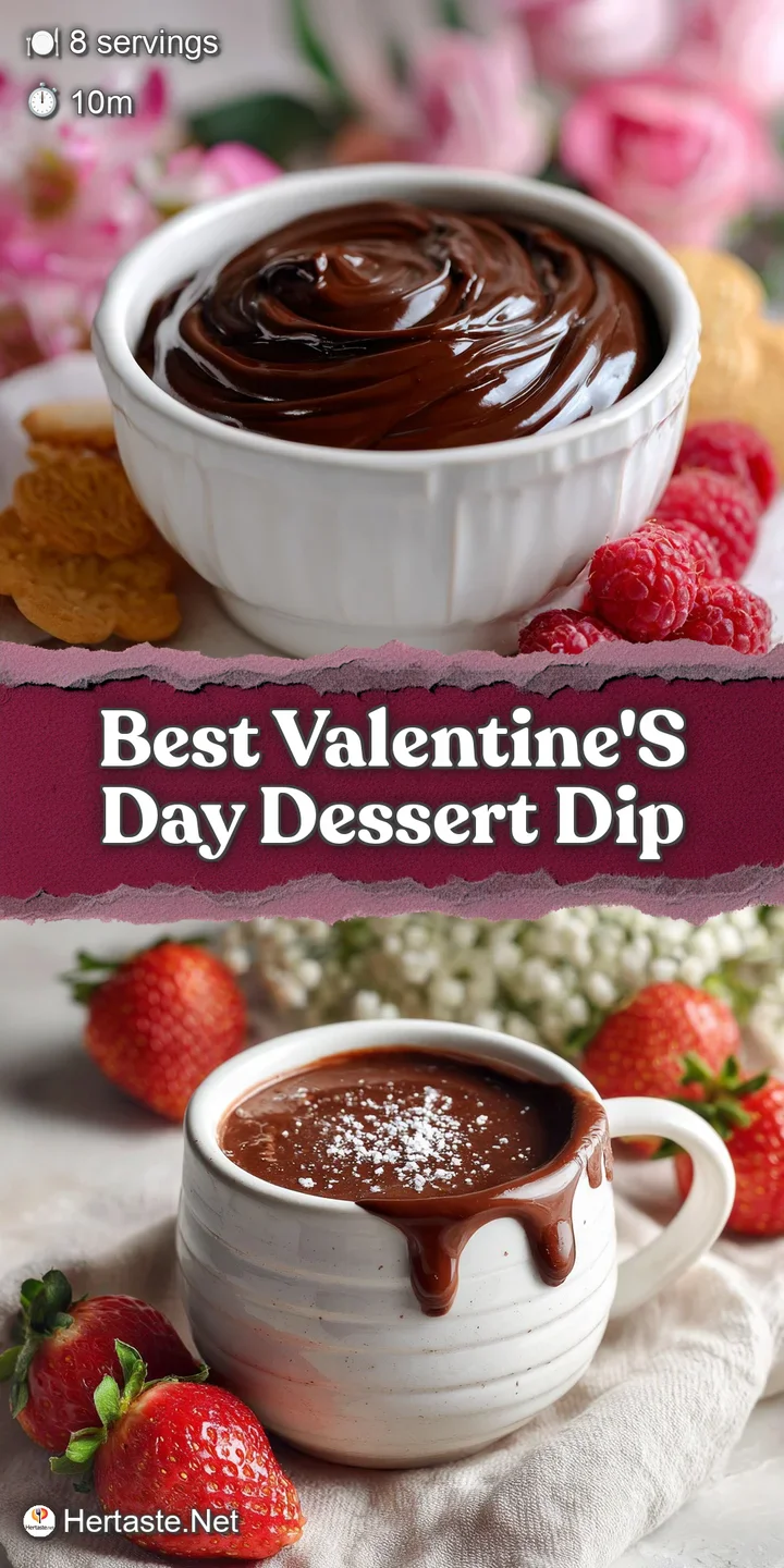 Close-up shot reveals the smooth, creamy texture of rich chocolate dip, invitingly presented with bright red strawberries.