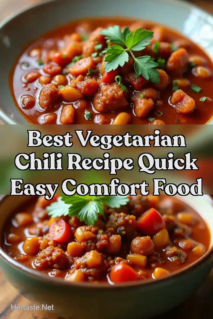 Best Vegetarian Chili Recipe Quick Easy Comfort Food