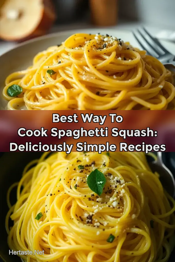 Best Way to Cook Spaghetti Squash: Deliciously Simple Recipes