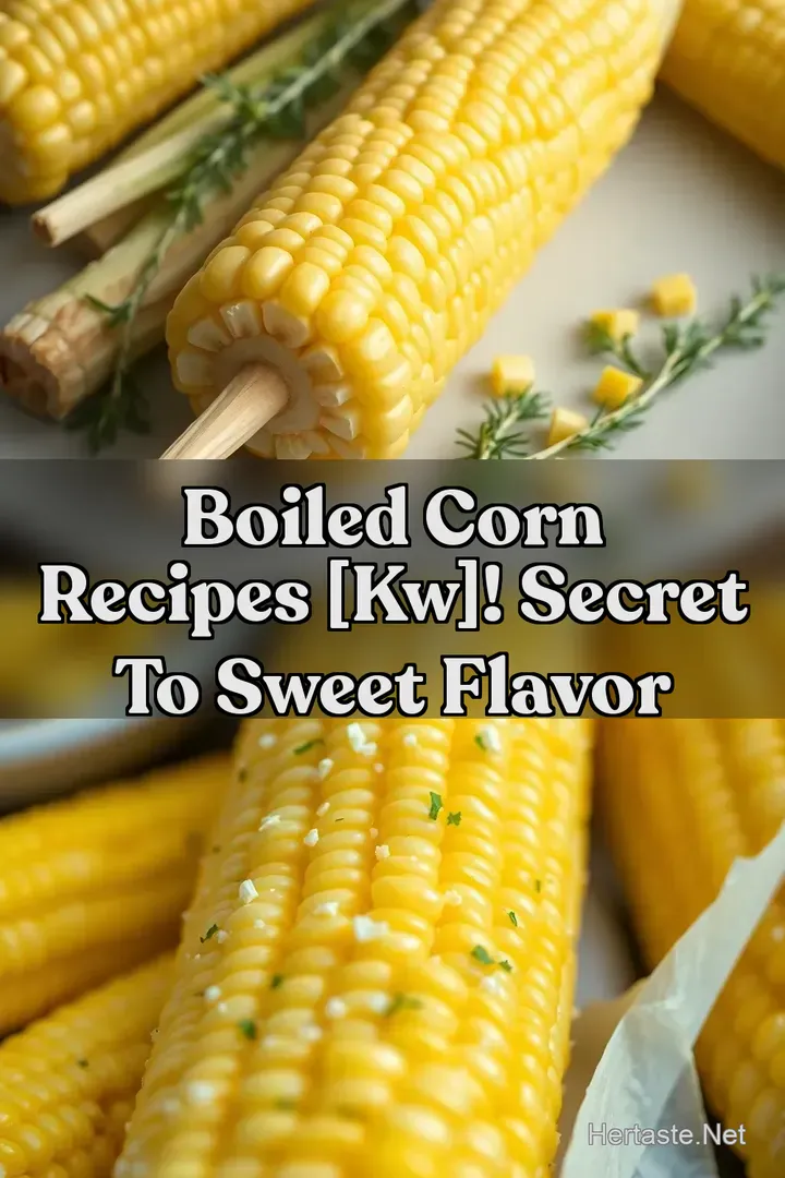 Boiled Corn Recipes [kw]! Secret To Sweet Flavor