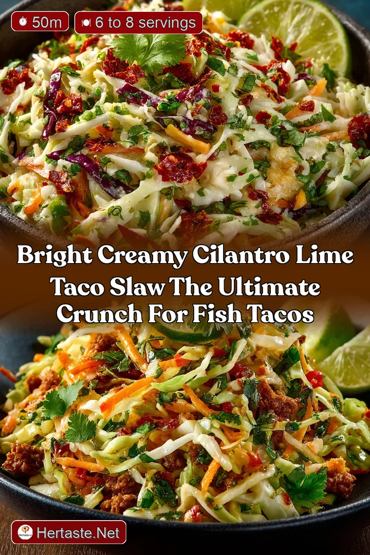 Bright Creamy Cilantro Lime Taco Slaw The Ultimate Crunch for Fish Tacos