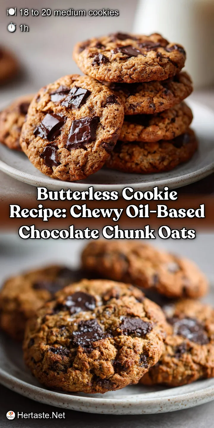Butterless Cookie Recipe: Chewy Oil-Based Chocolate Chunk Oats