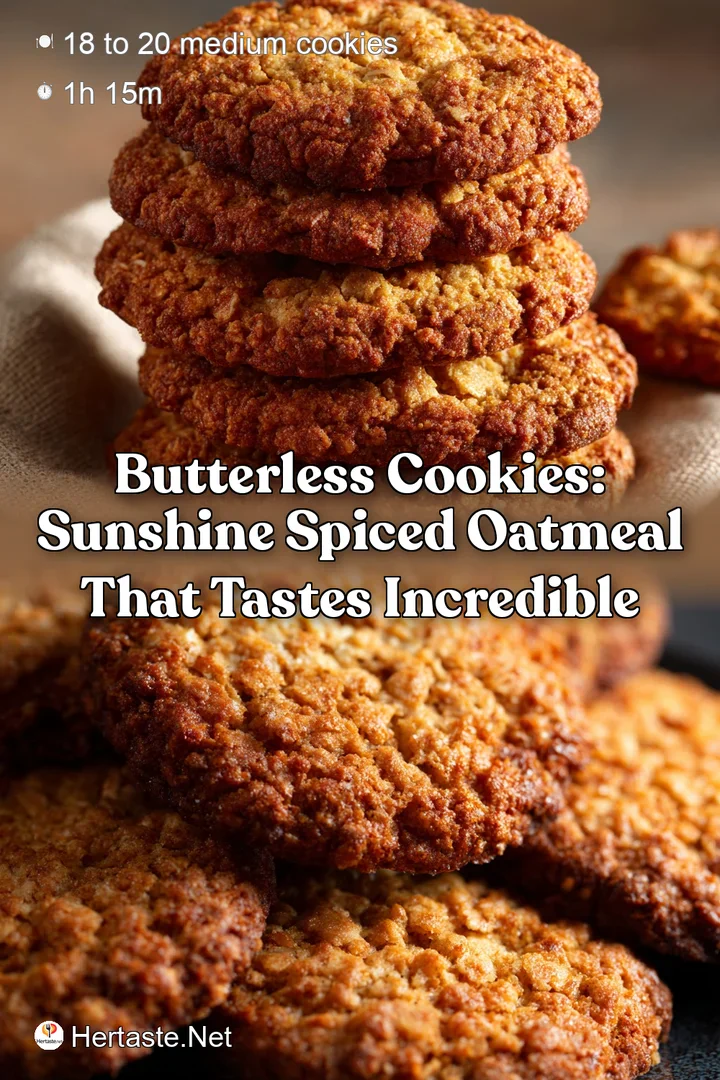Butterless Cookies: Sunshine Spiced Oatmeal That Tastes Incredible