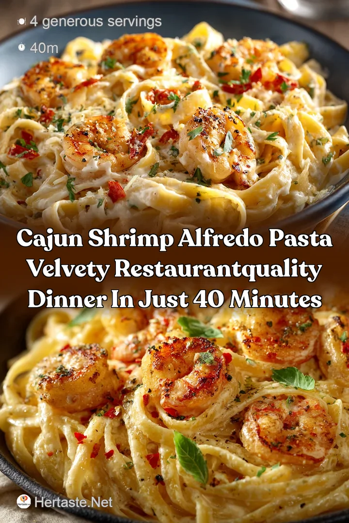 Cajun Shrimp Alfredo Pasta Velvety RestaurantQuality Dinner in Just 40 Minutes