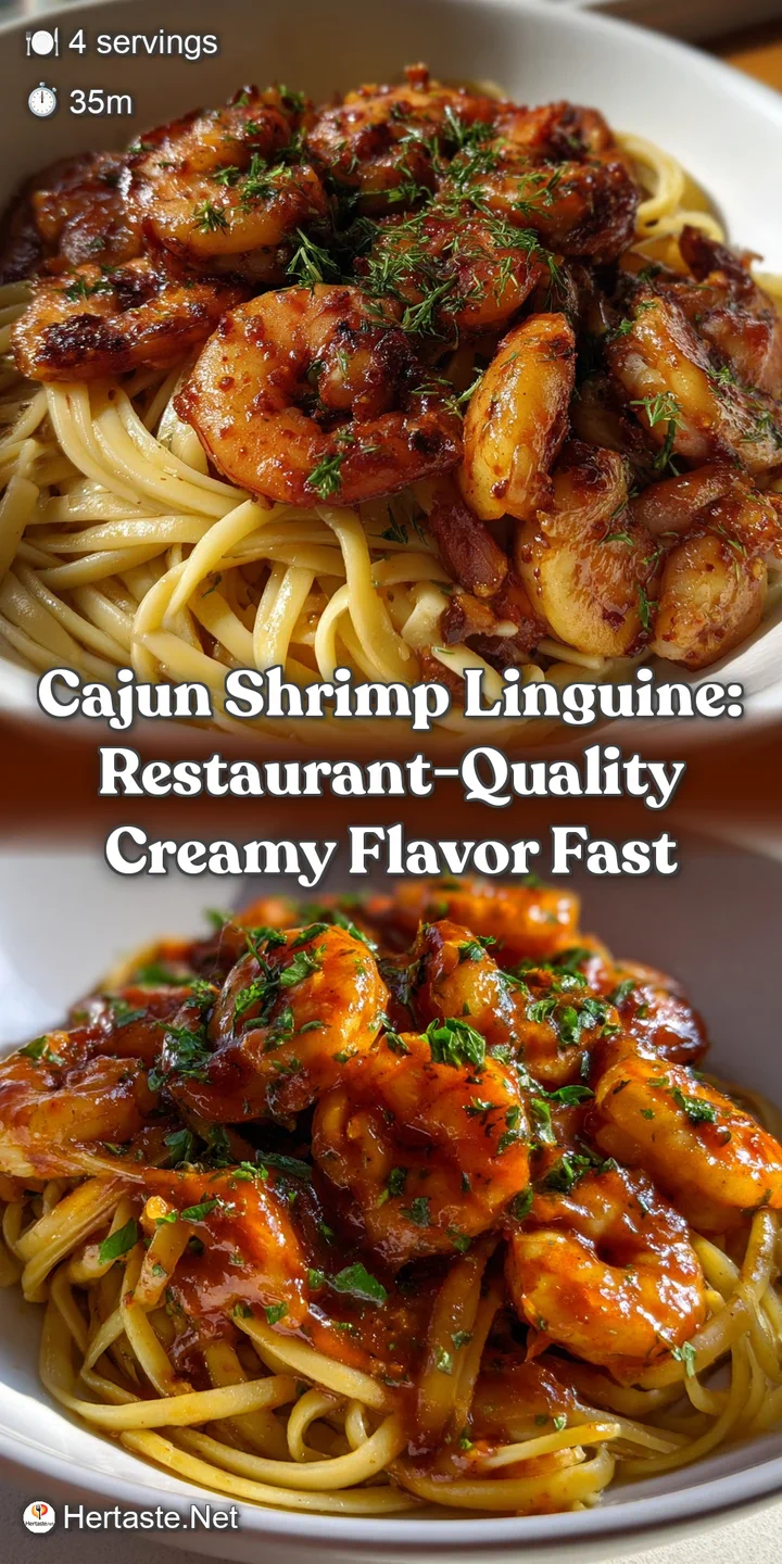 Cajun Shrimp Linguine: Restaurant-Quality Creamy Flavor Fast