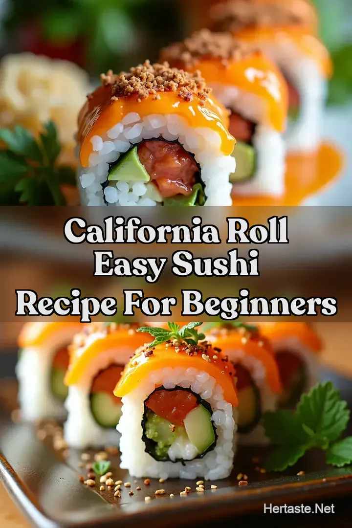 California Roll Easy Sushi Recipe for Beginners
