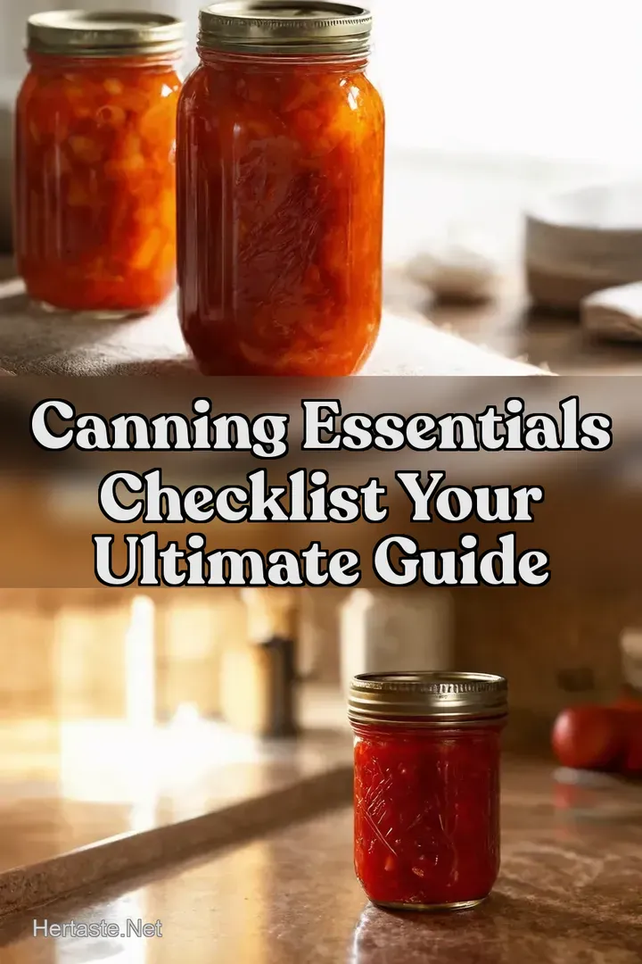 Canning Essentials Checklist Your Ultimate Guide