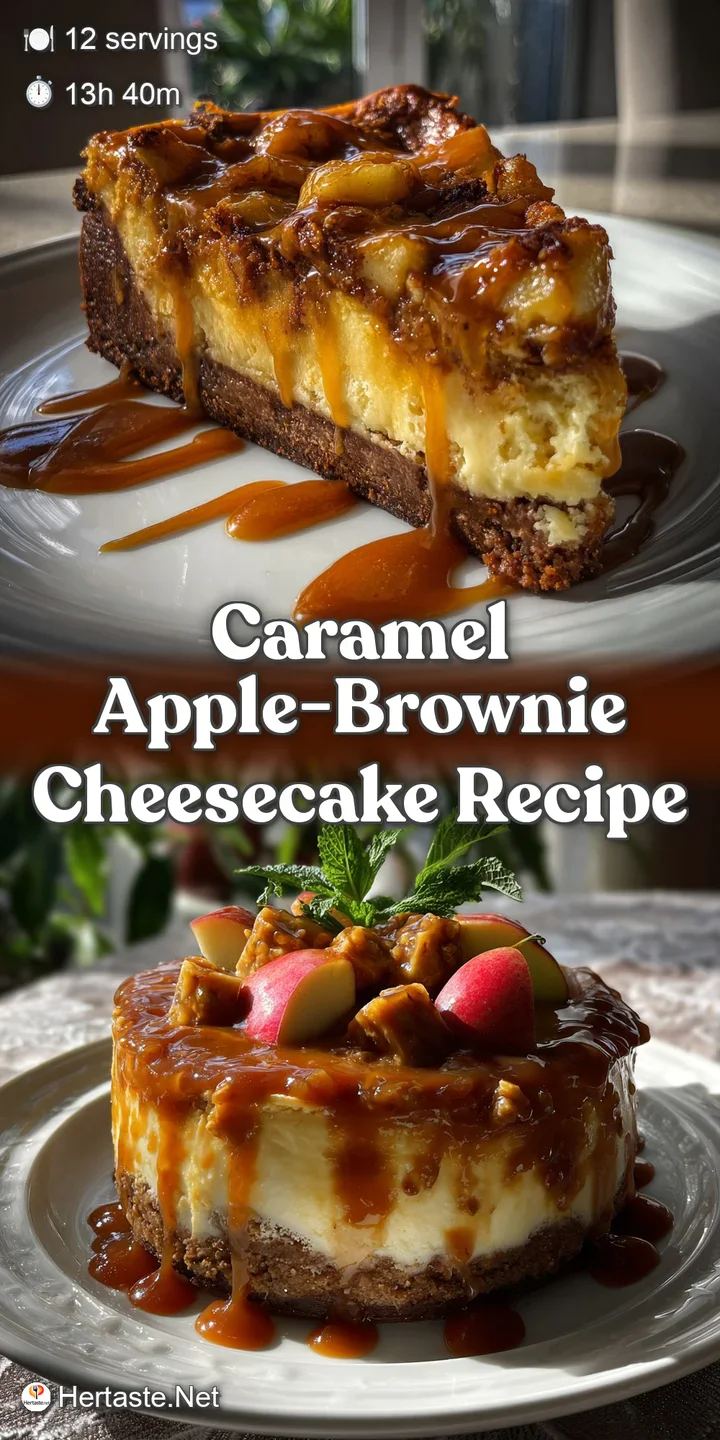 Caramel Apple-Brownie Cheesecake Recipe