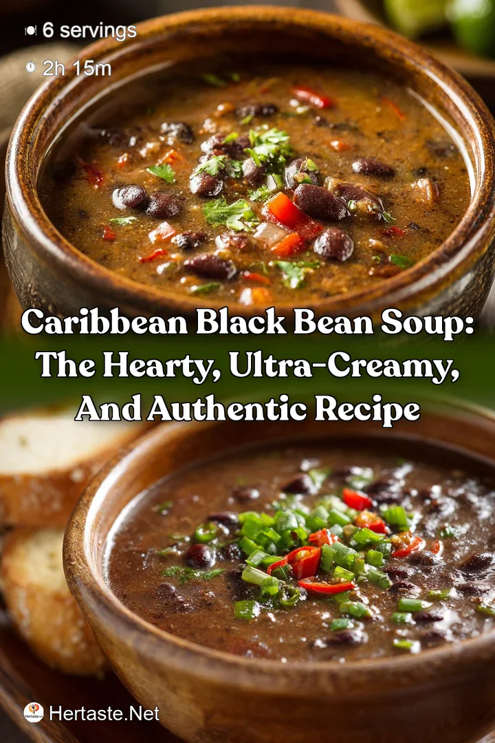 Caribbean Black Bean Soup: The Hearty Ultra-Creamy and Authentic Recipe