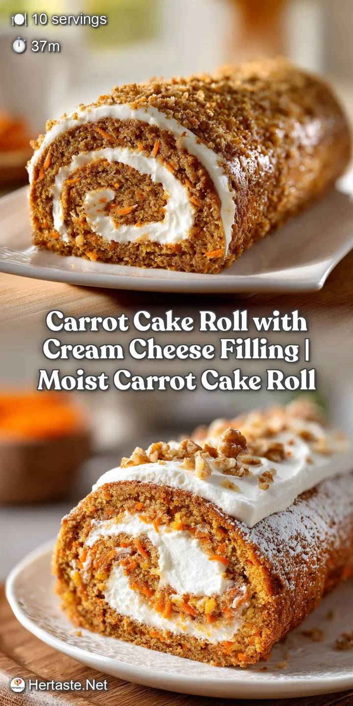 Close-up of a fluffy carrot cake roll, showcasing its tender crumb and velvety smooth cream cheese frosting.