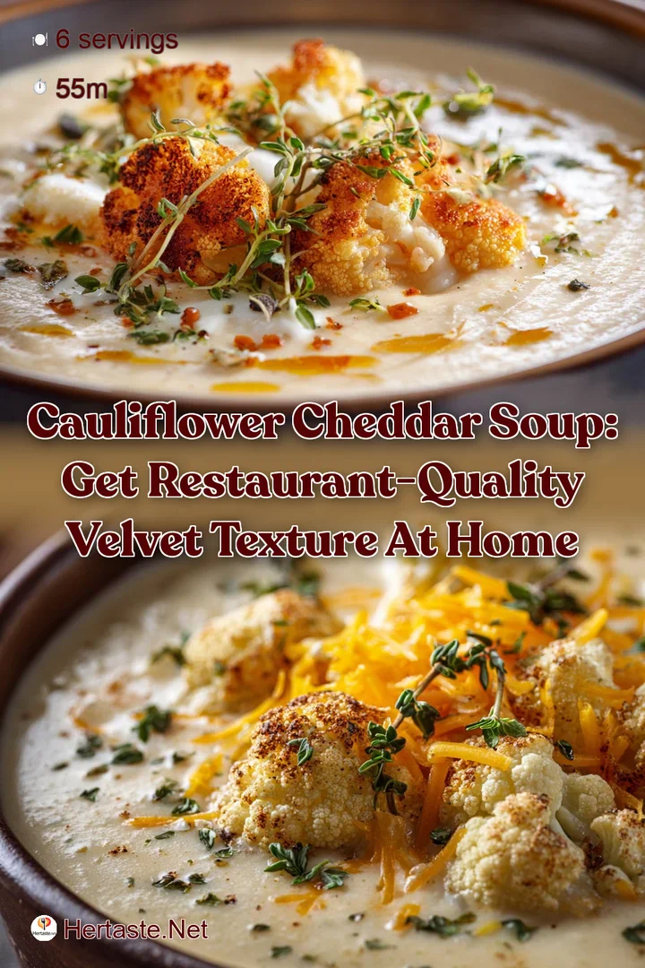 Cauliflower Cheddar Soup: Get Restaurant-Quality Velvet Texture at Home