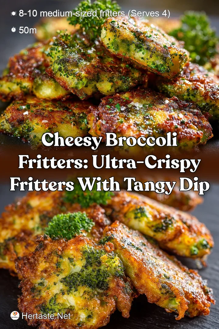 Cheesy Broccoli Fritters: Ultra-Crispy Fritters With Tangy Dip