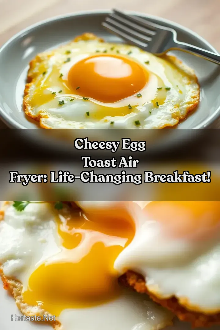 Cheesy Egg Toast Air Fryer: Life-Changing Breakfast! : PIN FOR LATER Cheesy Egg Toast Air Fryer: Life-Changing Breakfast!