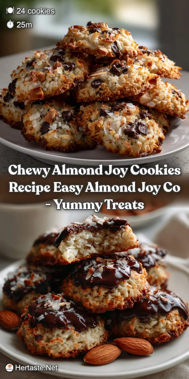 chewy almond joy cookies recipe easy almond joy co - Yummy Treats