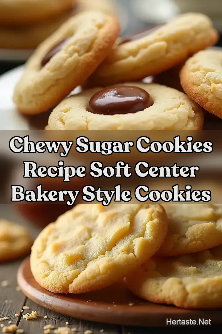 Chewy Sugar Cookies Recipe Soft Center Bakery Style Cookies