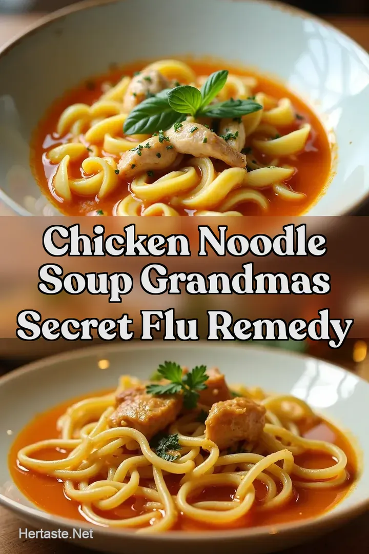 Chicken Noodle Soup Grandmas Secret Flu Remedy