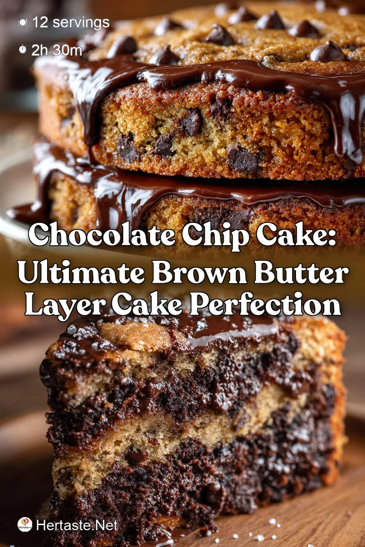 Chocolate Chip Cake: Ultimate Brown Butter Layer Cake Perfection