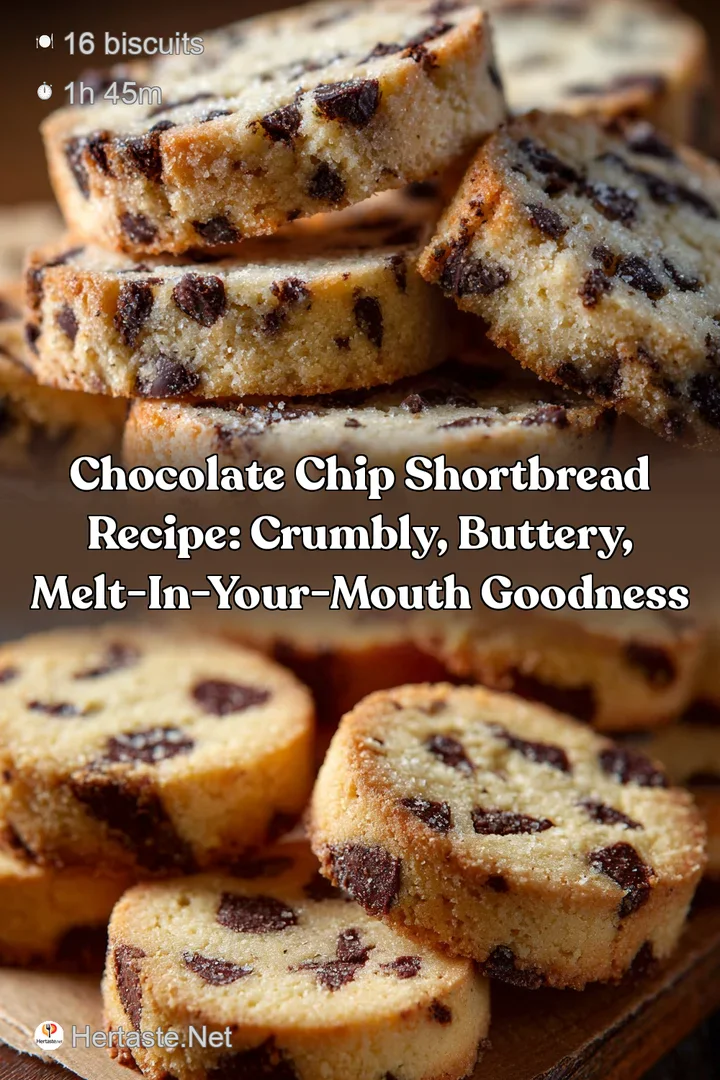 Chocolate Chip Shortbread Recipe: Crumbly Buttery Melt-In-Your-Mouth Goodness