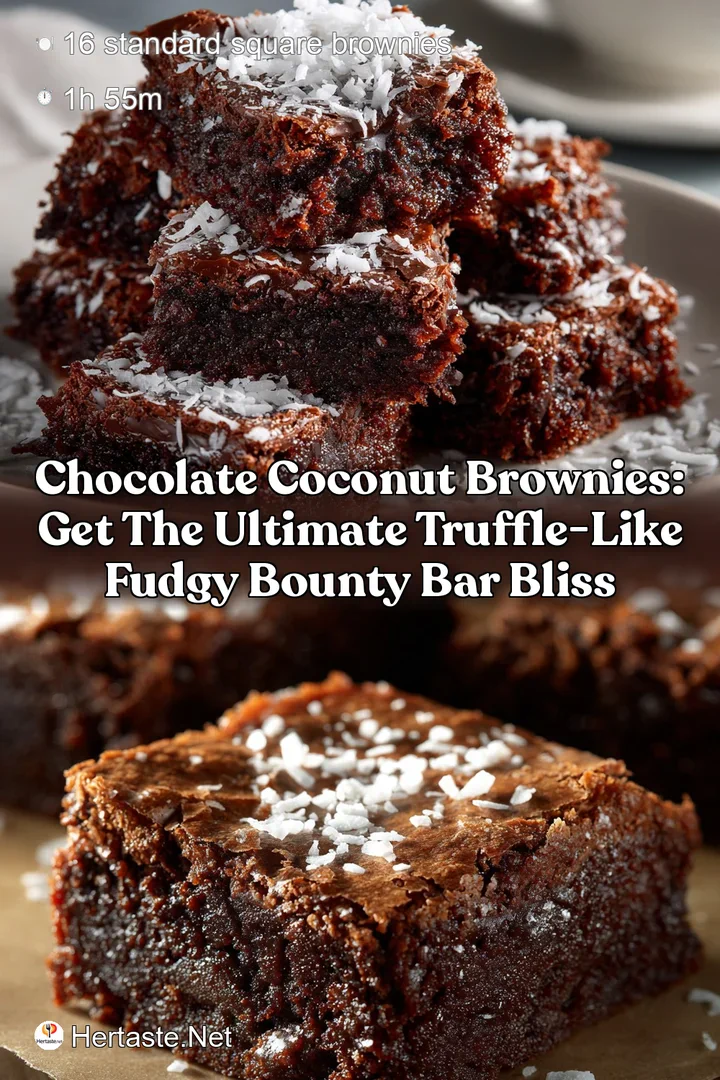 Chocolate Coconut Brownies: Get the Ultimate Truffle-Like Fudgy Bounty Bar Bliss