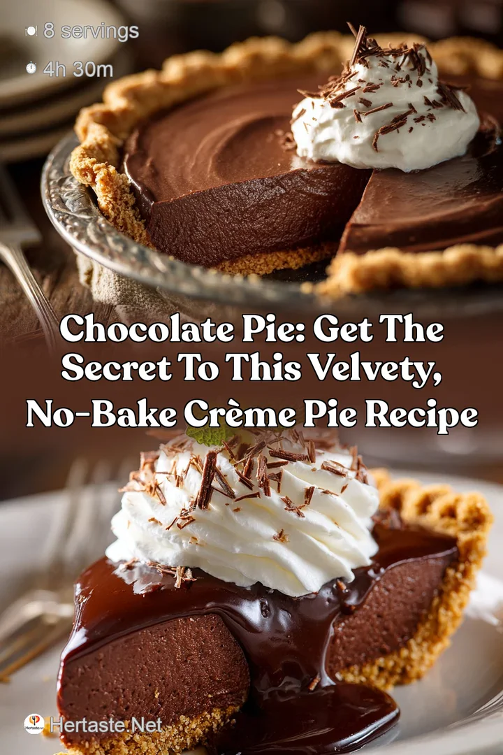 Chocolate Pie: Get the Secret to This Velvety No-Bake Cr&egrave;me Pie Recipe