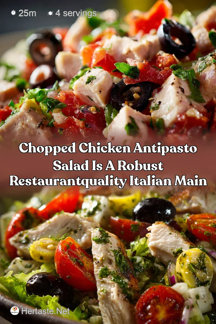 Chopped Chicken Antipasto Salad is a Robust RestaurantQuality Italian Main
