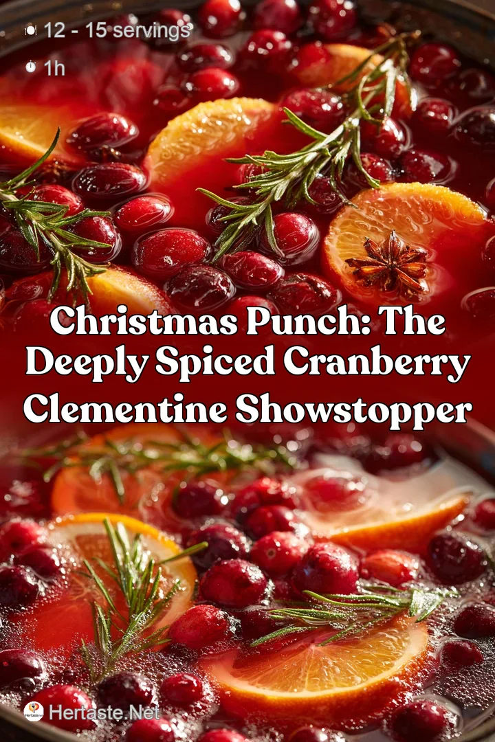 Christmas Punch: The Deeply Spiced Cranberry Clementine Showstopper